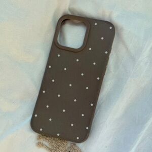 Apple Brown Polka Dot Phone Case
